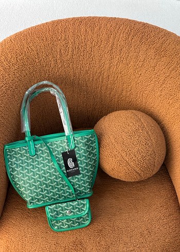 Yeşil Deri Desenli Kadın Çanta - Görsel 2