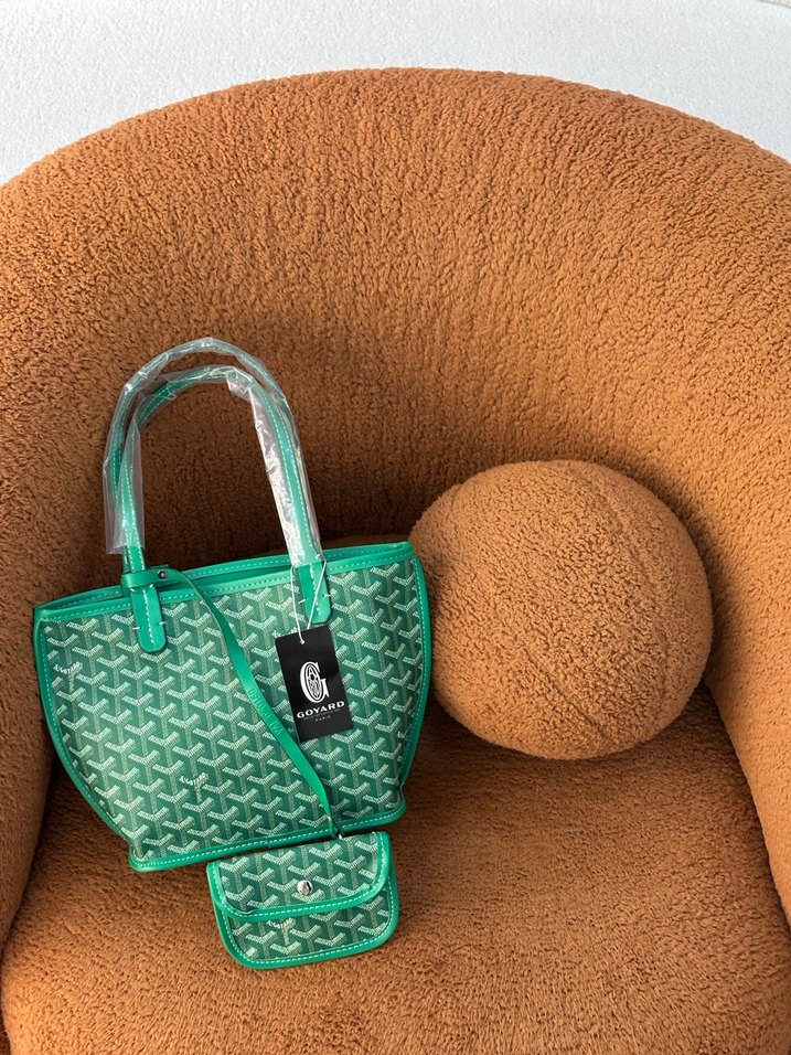 Yeşil Deri Desenli Kadın Çanta - Görsel 2