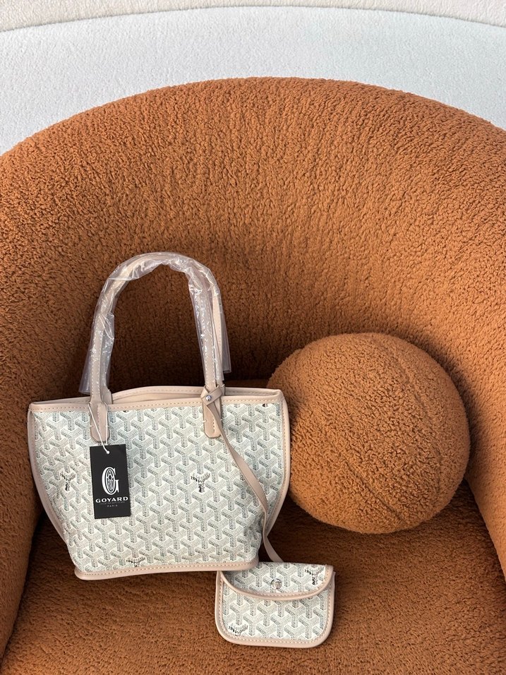 Bej Baskılı Kadın Çanta ve Mini Cüzdan - Görsel 3