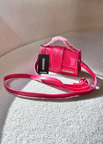 Pembe Deri Tokalı Kadın Çanta - Görsel 2