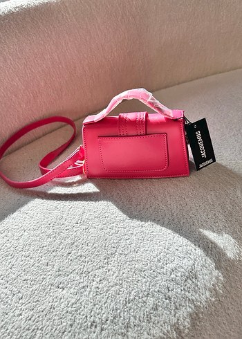 Pembe Deri Tokalı Kadın Çanta - Görsel 4