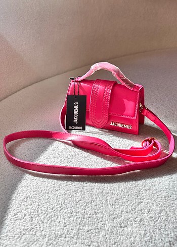 Pembe Deri Tokalı Kadın Çanta - Görsel 5