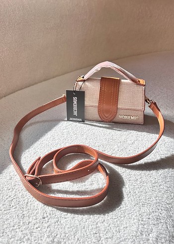 Bej Deri Kadın Omuz Çantası - Görsel 2