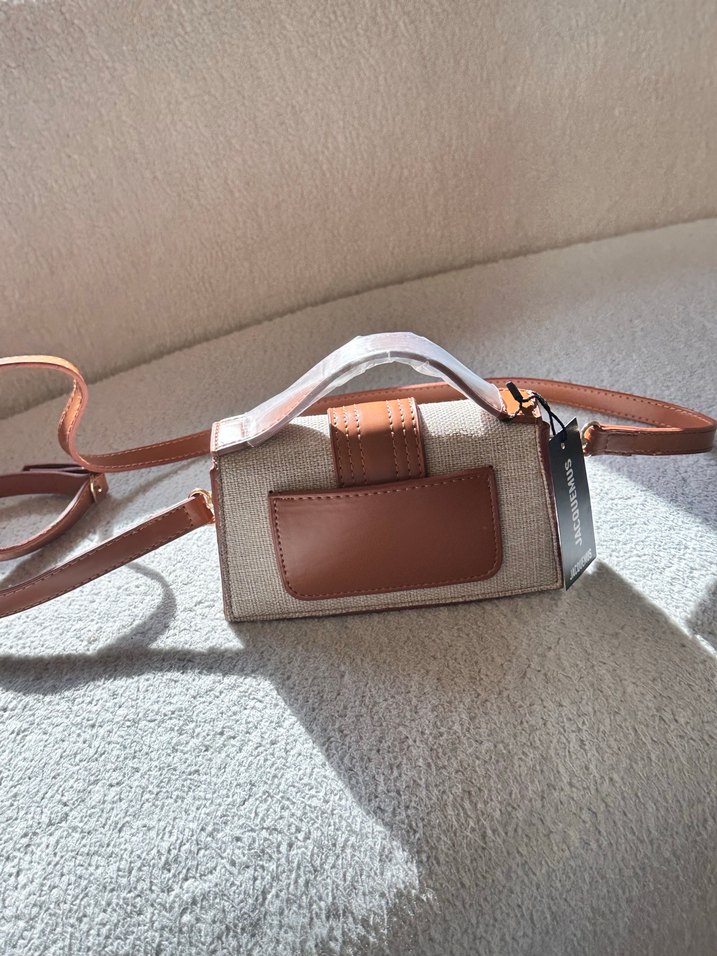 Bej Deri Kadın Omuz Çantası - Görsel 5