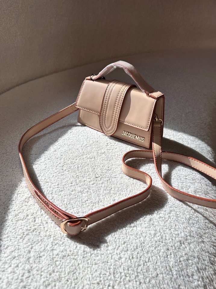 Bej Deri Kadın El Çantası - Jacquemus - Görsel 5