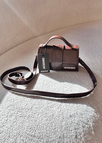 Burgundy Deri Kadın El Çantası - Görsel 3