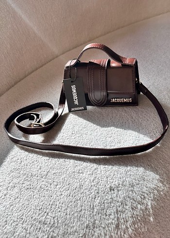 Burgundy Deri Kadın El Çantası - Görsel 5