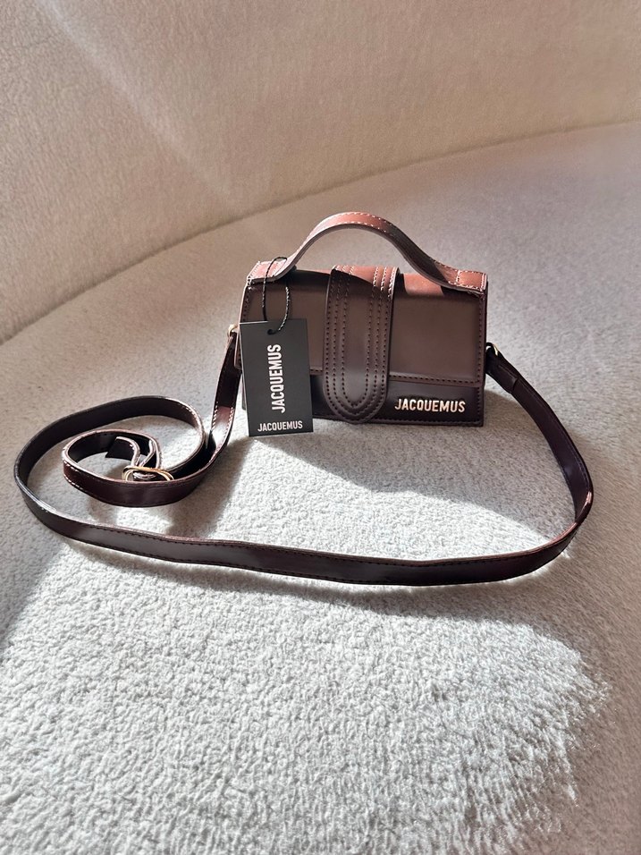 Burgundy Deri Kadın El Çantası - Görsel 3