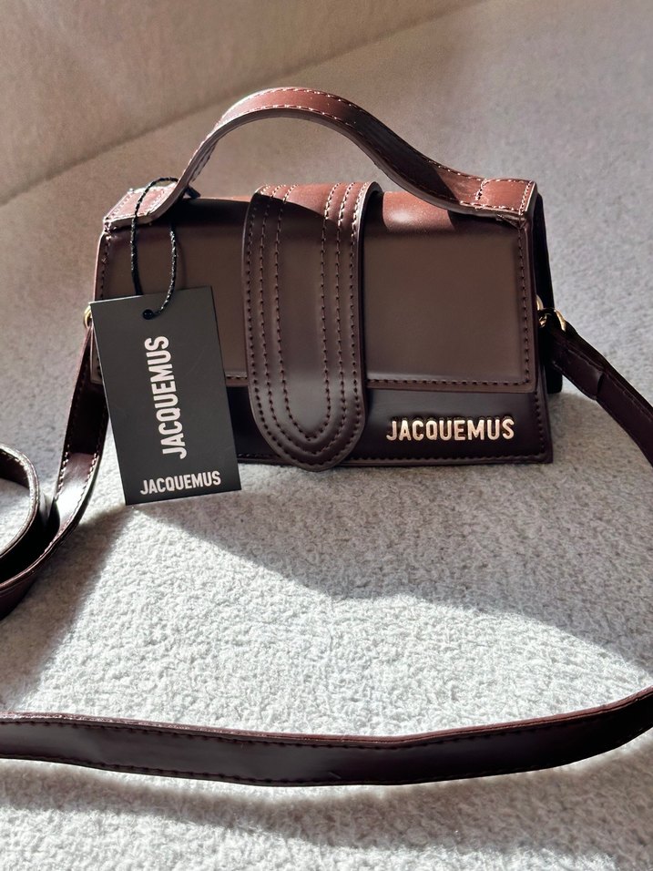 Burgundy Deri Kadın El Çantası - Görsel 4