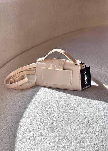 Bej Minimalist Deri Kadın Çanta - Görsel 4