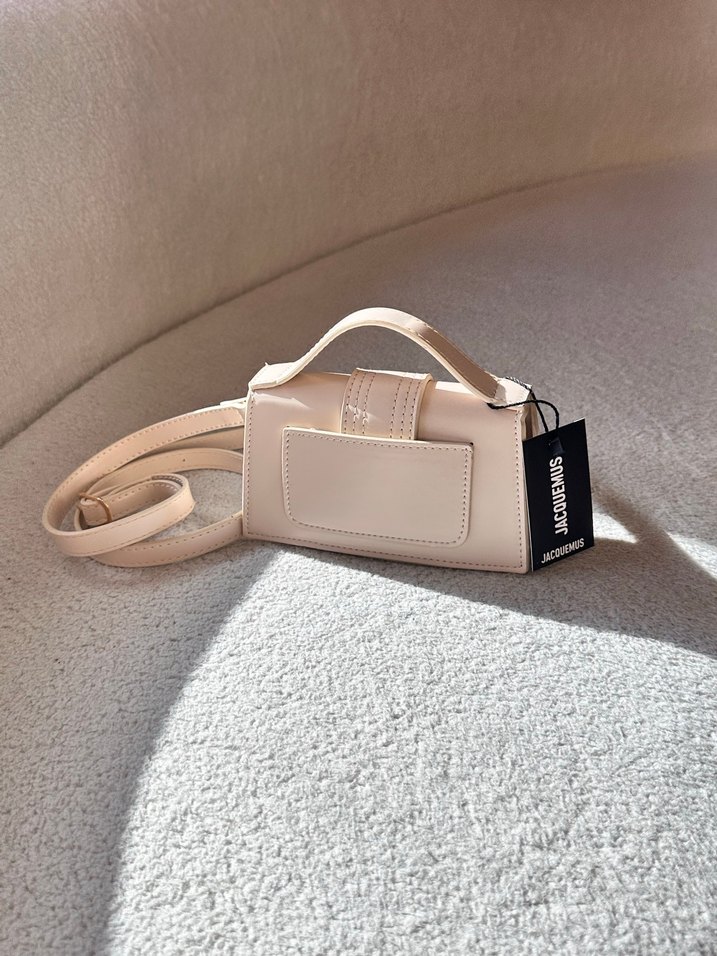 Bej Minimalist Deri Kadın Çanta - Görsel 4