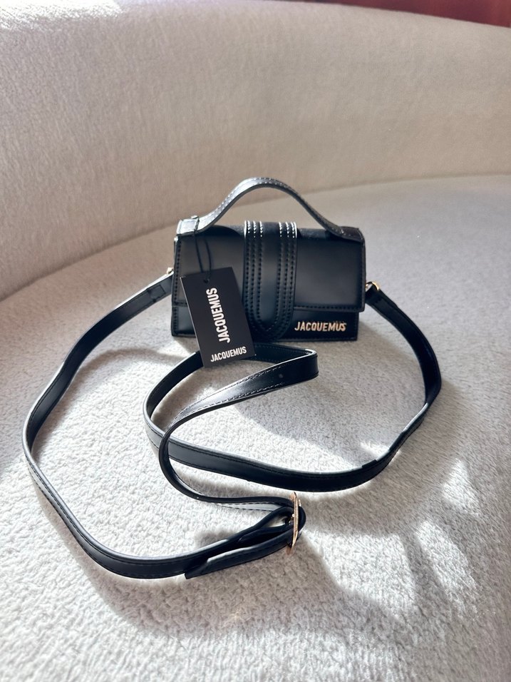 Jacquemus Siyah Deri Tokalı Kadın Çanta - Görsel 2