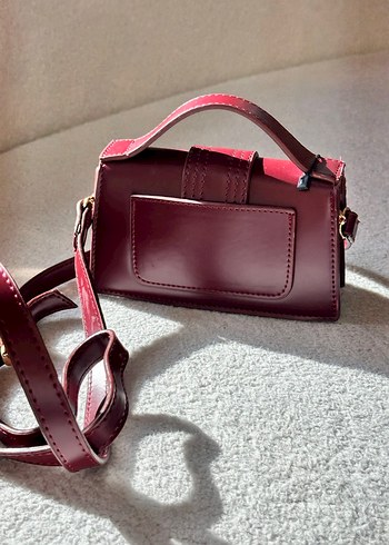 Jacquemus Bordo Deri Kadın Çanta - Görsel 4