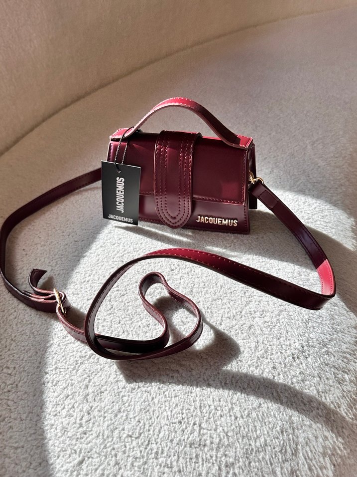 Jacquemus Bordo Deri Kadın Çanta - Görsel 2