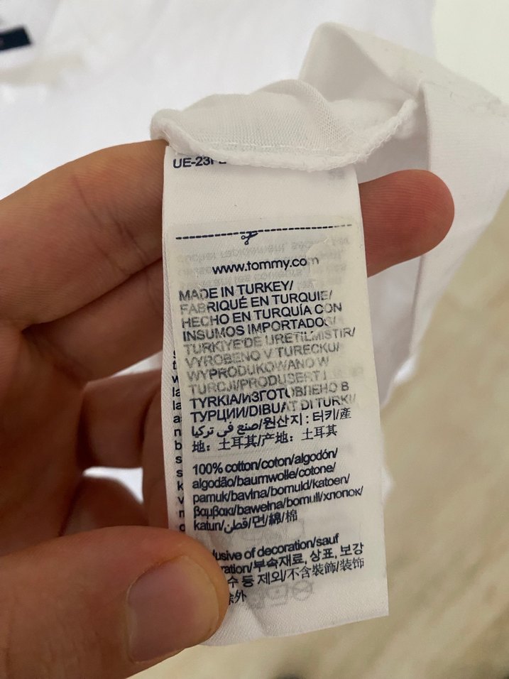 Tommy Hilfiger tişört... Slim fit M beden - Görsel 5