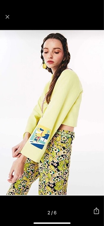 l Beden Twist Balzer Crop Ceket