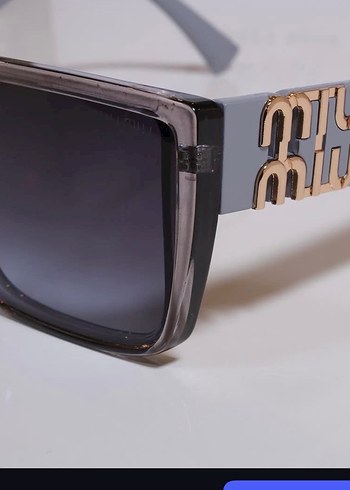 Miu Miu Gri Sokak Stili Kadın Gözlüğü - Görsel 5