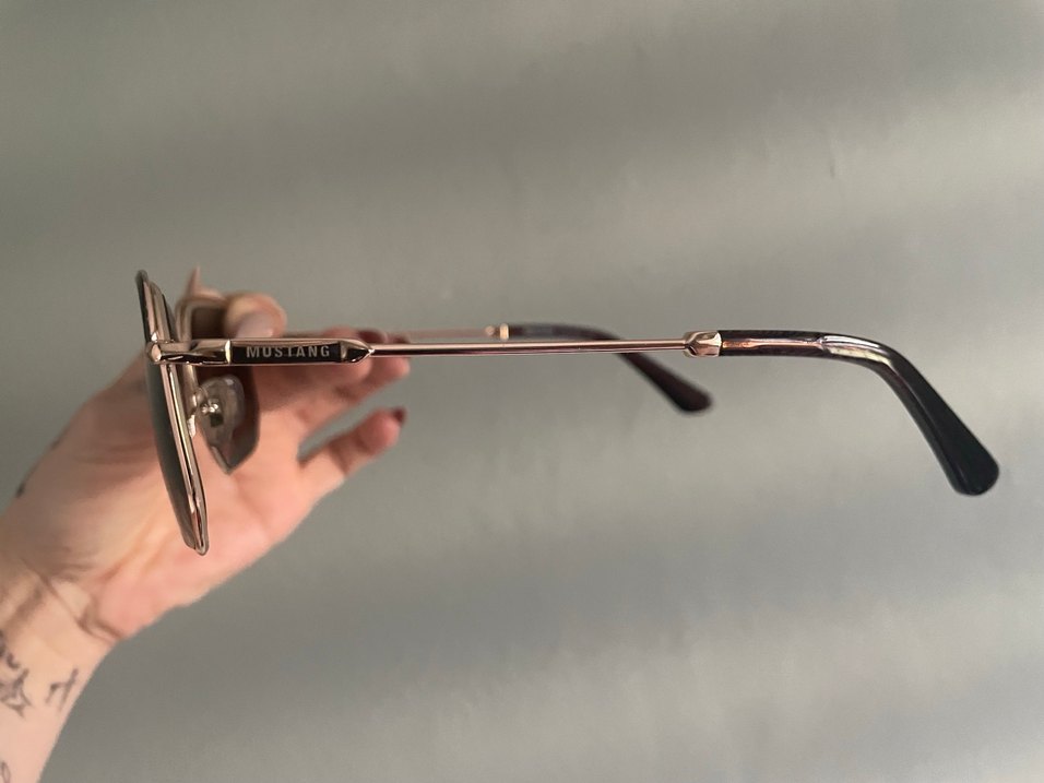 Mustang Kadın Klasik Gold Güneş Gözlüğü - Görsel 2