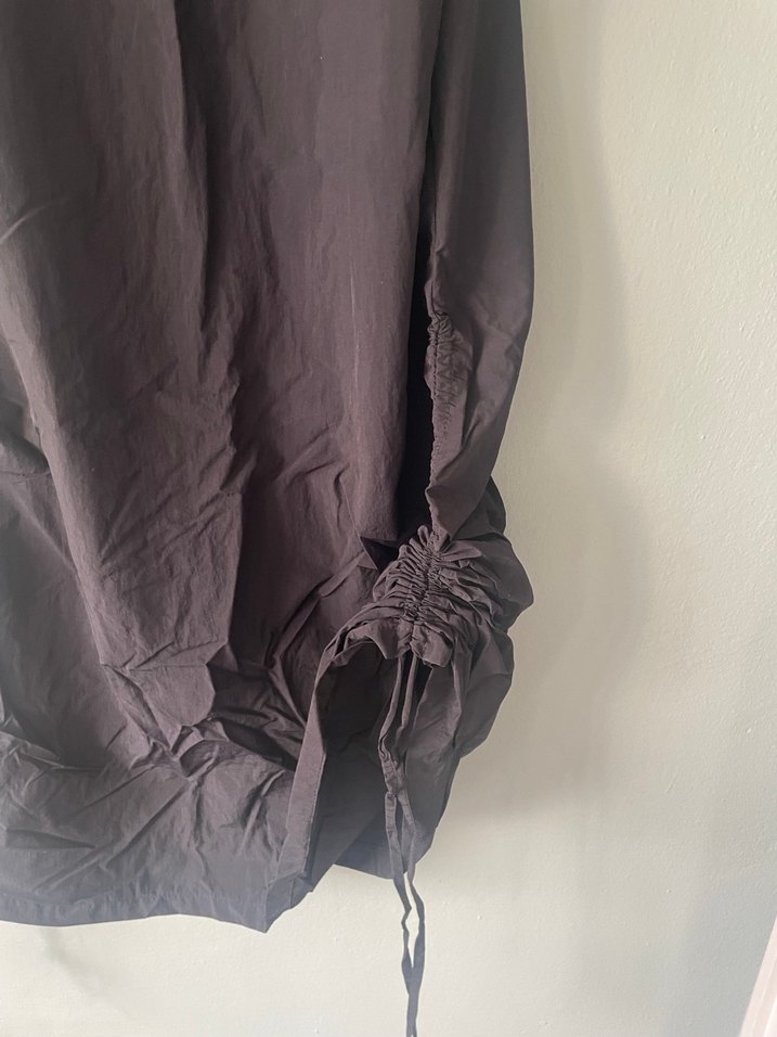 Siyah Uzun paraşüt Askılı Tulum - Görsel 3