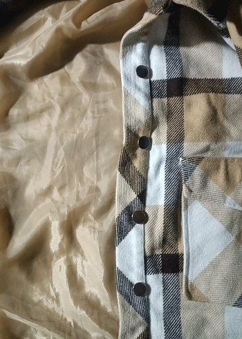 Kadın Düğmeli oduncu gömlek Ceket - Görsel 3