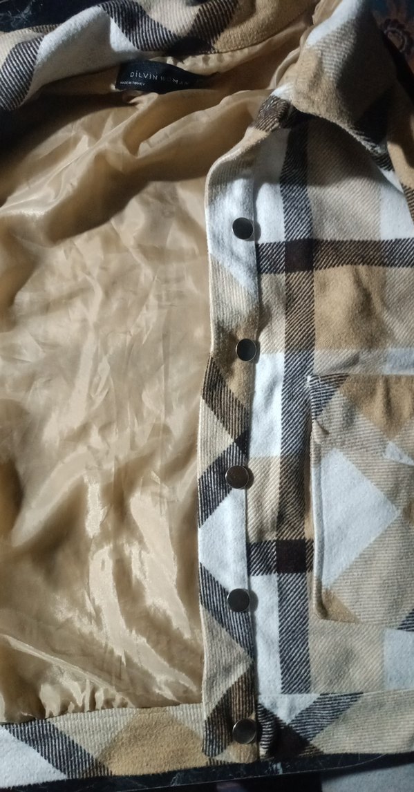 Kadın Düğmeli oduncu gömlek Ceket - Görsel 3