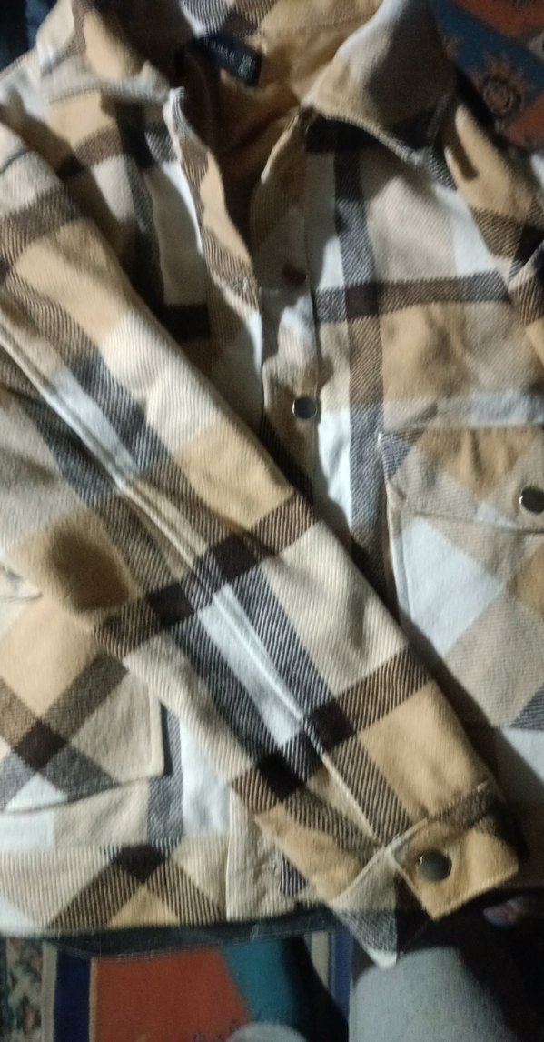 Kadın Düğmeli oduncu gömlek Ceket - Görsel 2