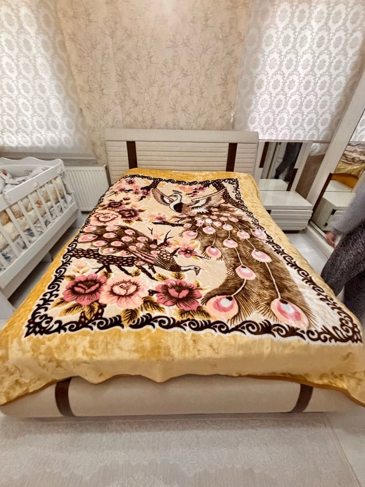 Kahverengi Baskılı Battaniye - Görsel 2