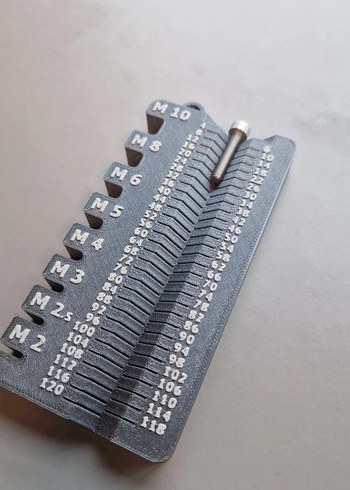 Metrik civata ölçü aleti - Görsel 4