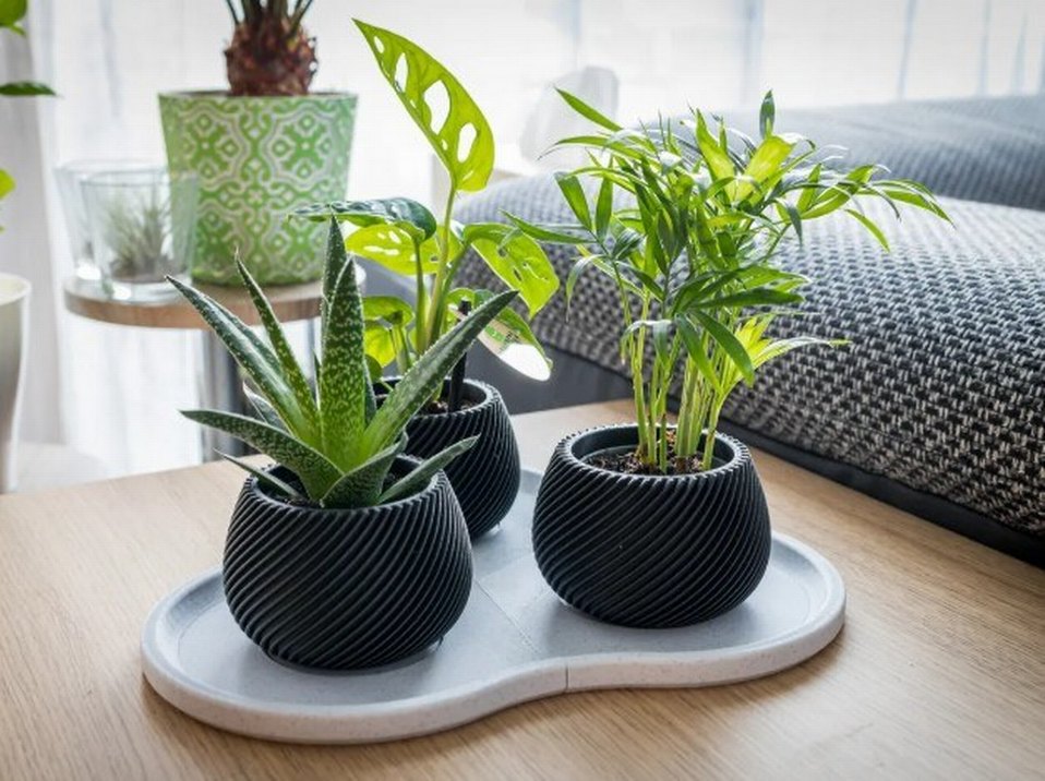 Dalgalı Desen Üçlü Vazo Seti - Görsel 2