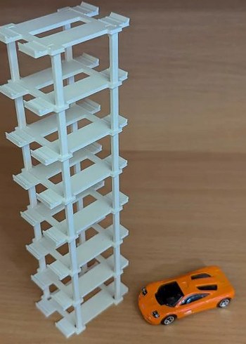 Oyuncak Araç Platformu - Model Araba İstif Standı 1:64 Ölçek - Görsel 3