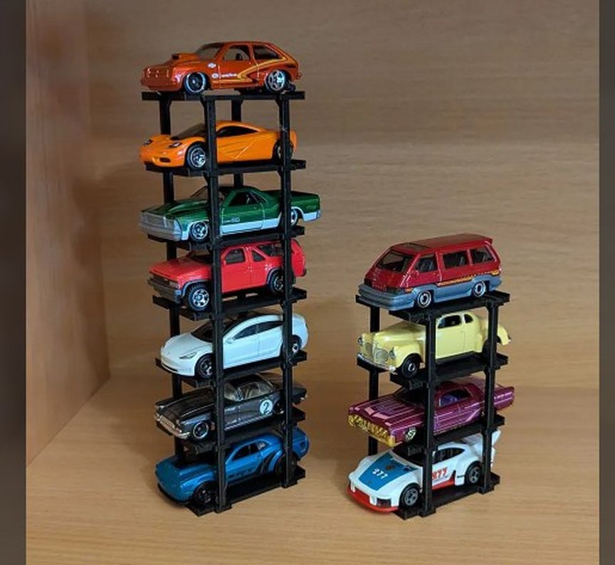 Oyuncak Araç Platformu - Model Araba İstif Standı 1:64 Ölçek - Görsel 4