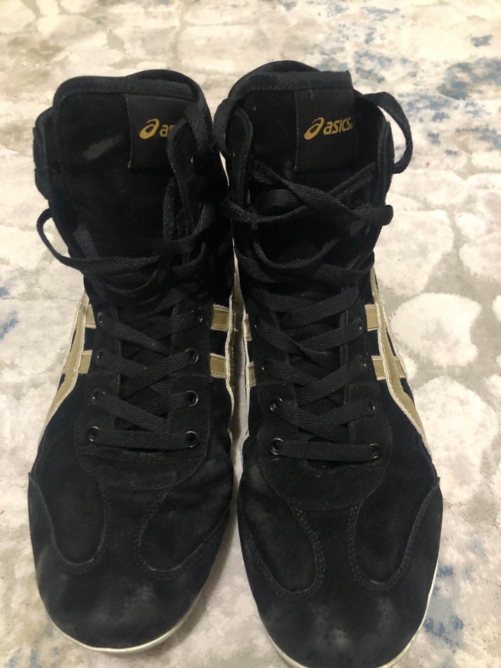 Siyah Asics Güreş ayakkabı - Görsel 5