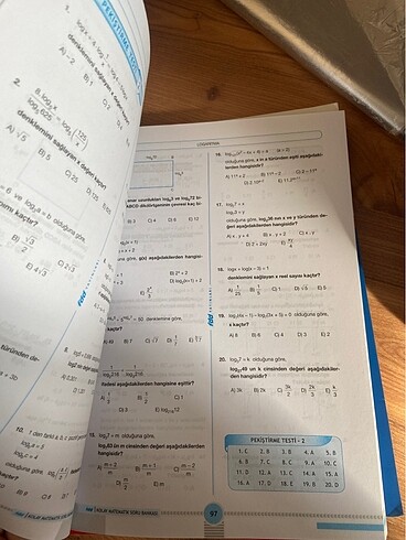  FDD yayınları Ayt matematik soru bankası