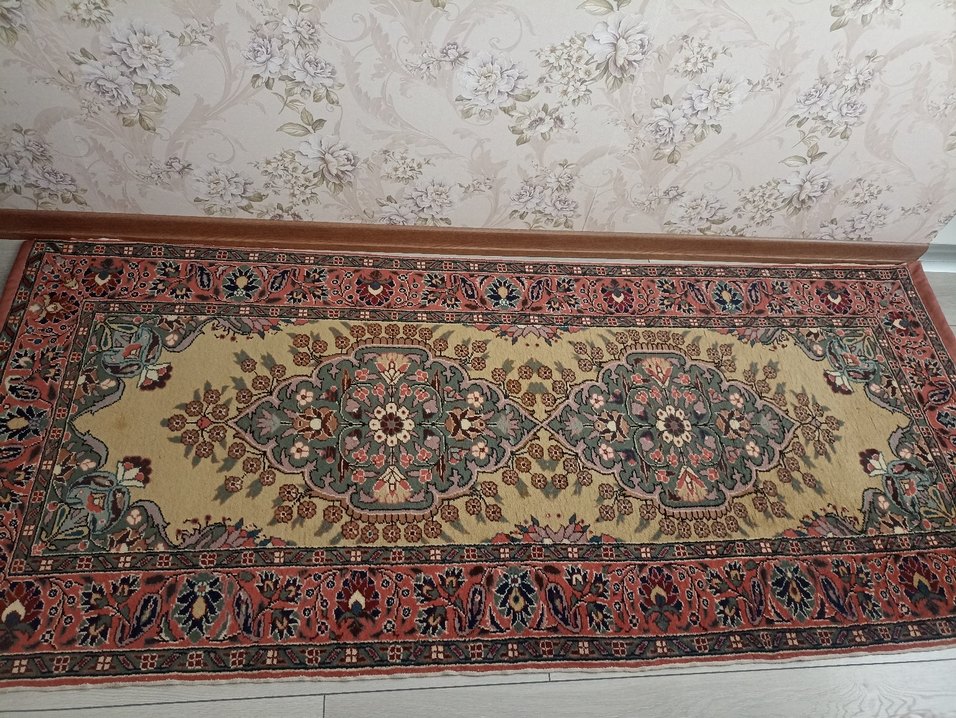 Çiçek Desenli Çok Renkli antika el dokuması Halı - Görsel 2