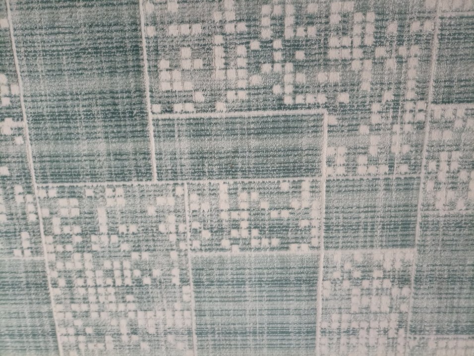 Gri Soyut Desenli Çağdaş Halı - Görsel 2