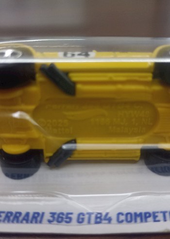 Hot Wheels Sarı Ferrari Oyuncak Araba - Görsel 5