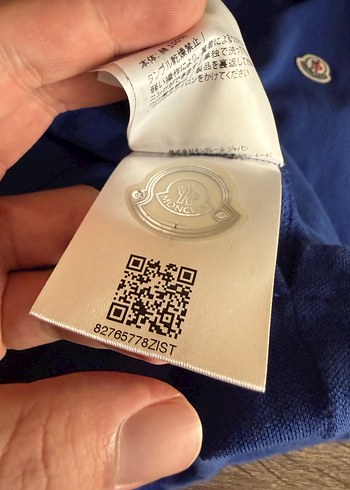 orijinal moncler polo tisort - Görsel 6