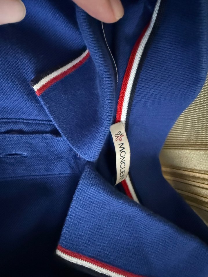 orijinal moncler polo tisort - Görsel 2
