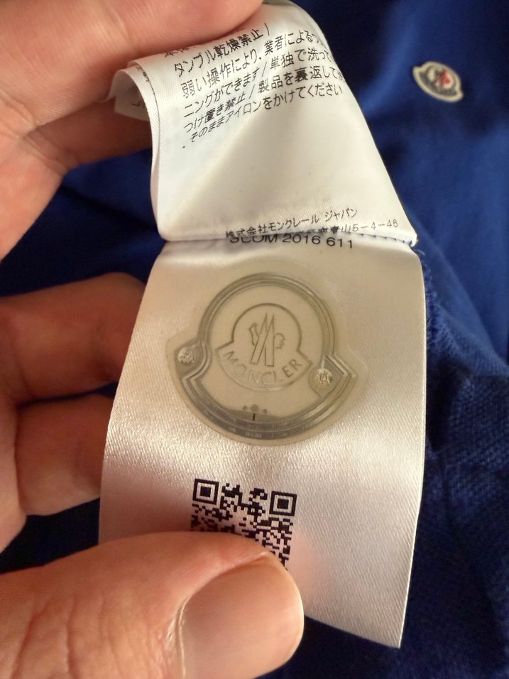 orijinal moncler polo tisort - Görsel 5