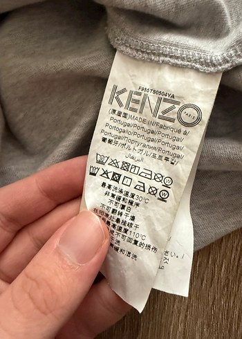 orijinal kenzo xl gri tisort - Görsel 3