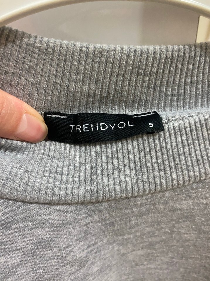 Gri Kadın Uzun Kollu Sweatshirt - Görsel 2