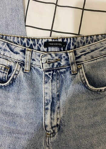 Trendyolmilla Kadın Mavi Denim Regular Fit Jean - Görsel 2