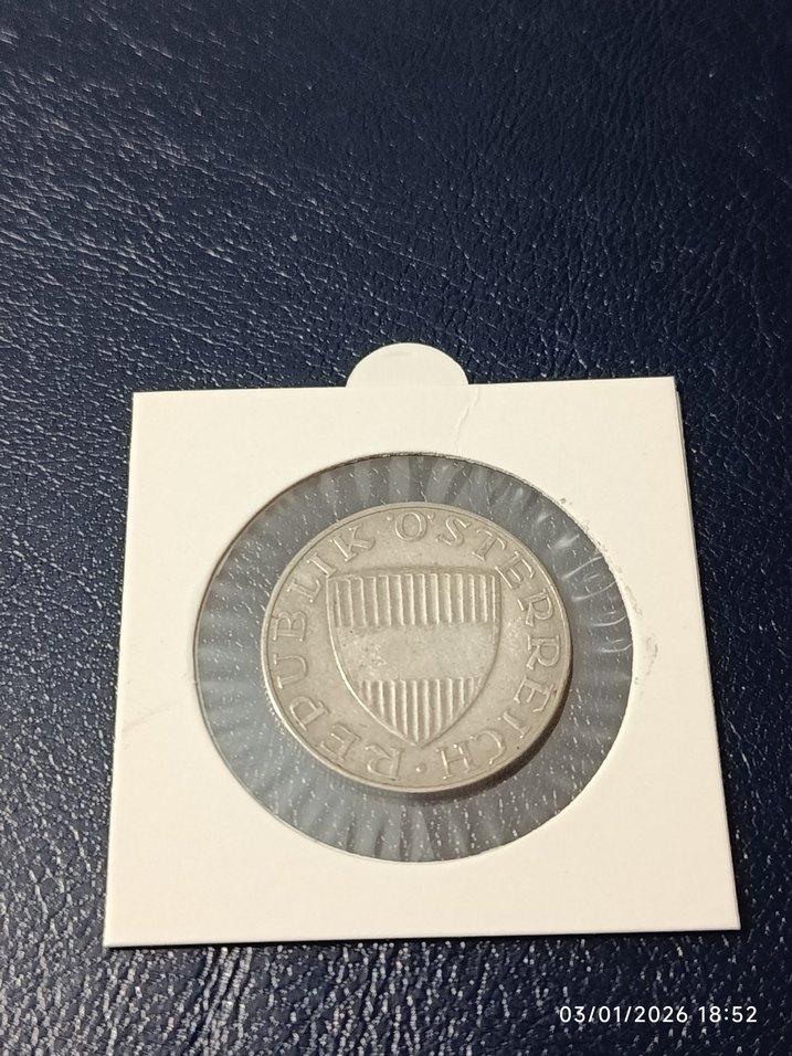 Gümüş 1958 Avusturya 10 Schilling Madeni Para - Görsel 2