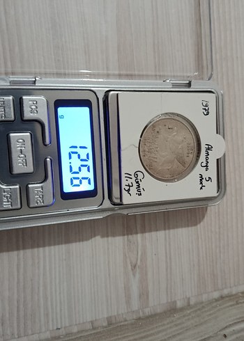 Gümüş 1979 Almanya 5 mark - Görsel 3