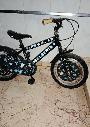 Renkli Desenli Siyah Çocuk Bisikleti - Görsel 2