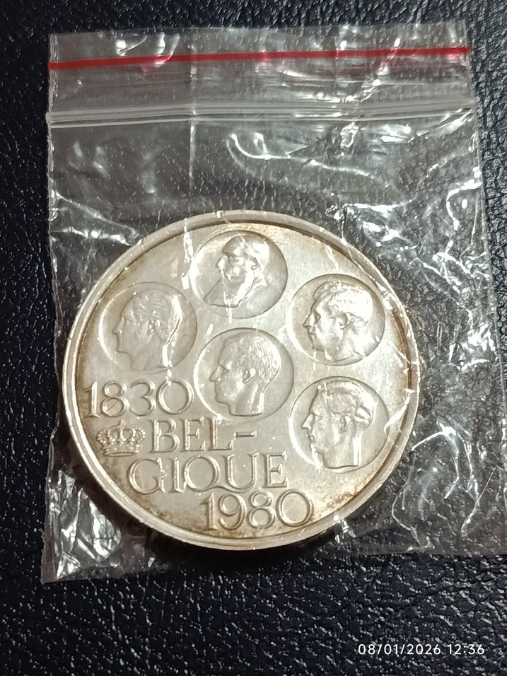 GÜMÜŞ BELÇİKA 500 FRANK - Görsel 2