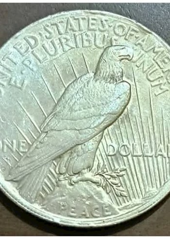 Gümüş 1922 peace dolar - Görsel 2