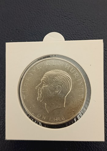 Gümüş 1960 İhtilal 10 lira - Görsel 2