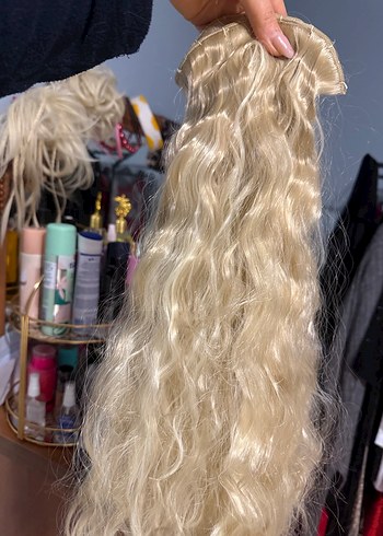 Bej Püsküllü Kadın Saç Aksesuarı - Görsel 2