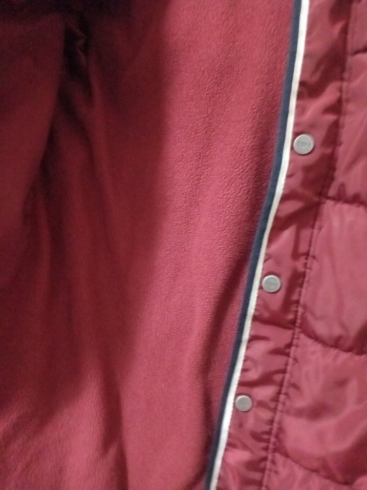 Bordo Kadın Midi Kışlık Mont - Görsel 2